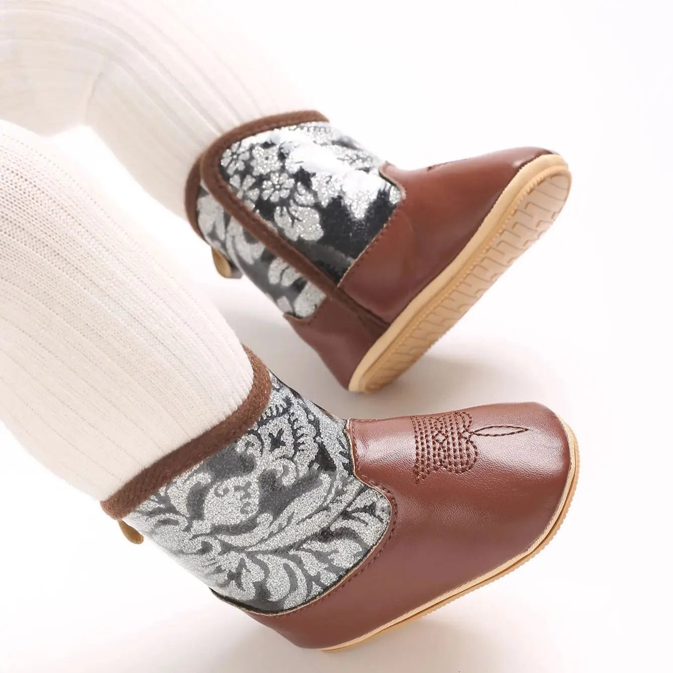 Baby Cowboy Boots Western Style | Soft soled First Walking Shoes for borns and Preschoolers 250819