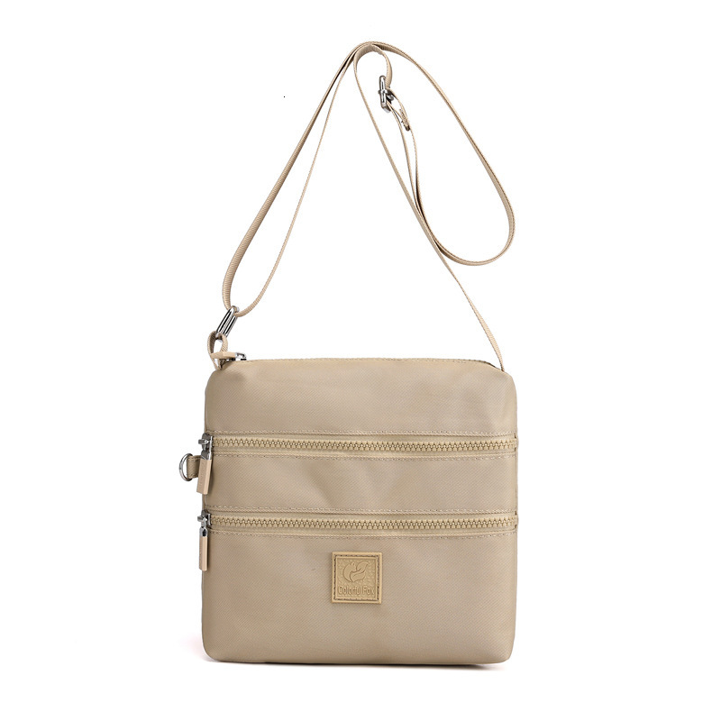 2025 Autumn Crossbody Bag Nylon Women's Shoulder Bag Fashion Korean Outdoor Lightweight Backpack Multi layer Nylon Cloth Bag Women's Crossbo