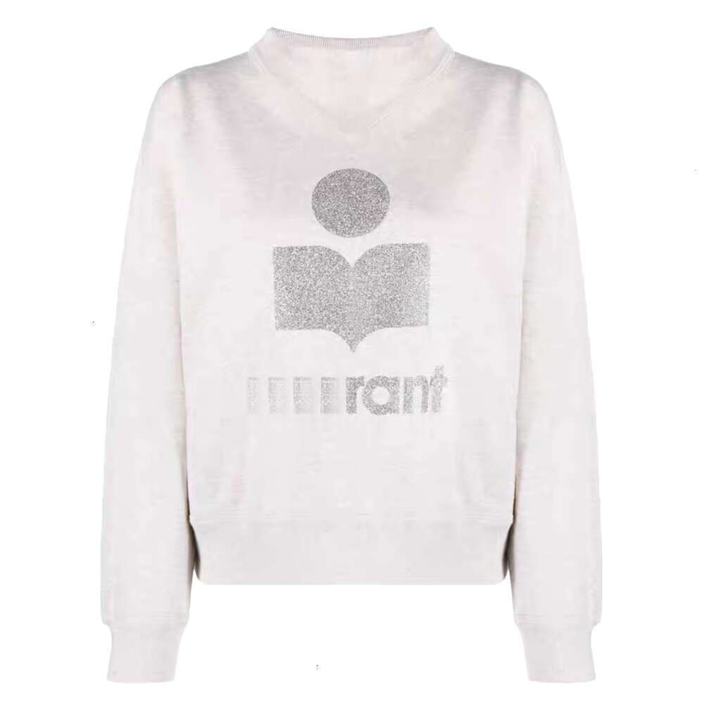 Marats Early Spring Marat Women New Product Designer Cotton Isabel Hooded Sweatshirt Tn High Quty Letter Pattern Print Neck Loose Pullover Hoodie Sweater Tops A71