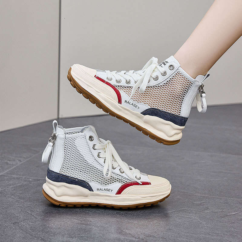 2025 Summer New Shell Toe Genuine Leather White Sneakers Soft Sole Casual Breathable Versatile Women's Shoes