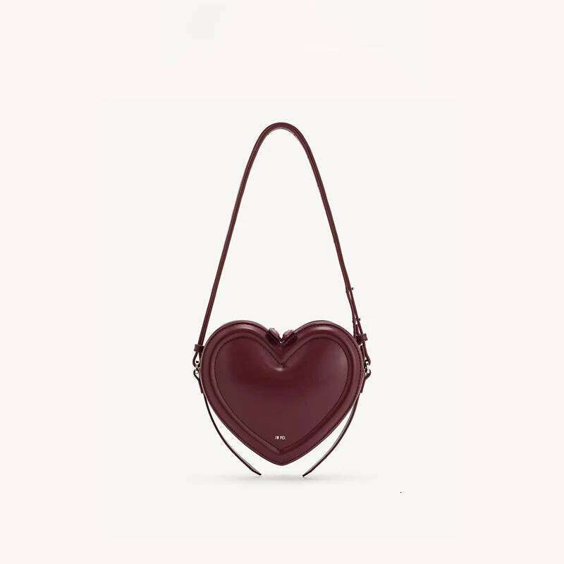 Women's Fashion Commuter Single Shoulder Niche Design Love Bag, Heart shaped Crossbody Bag