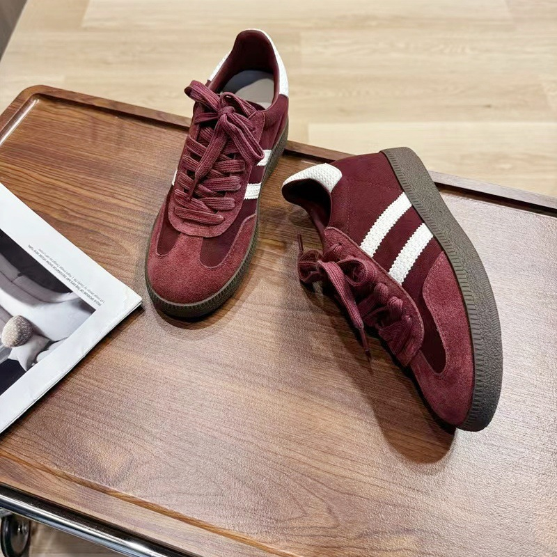 Free shipping designer Inner height retro German training shoes for womens spring new versatile lightweight sports casual white shoes