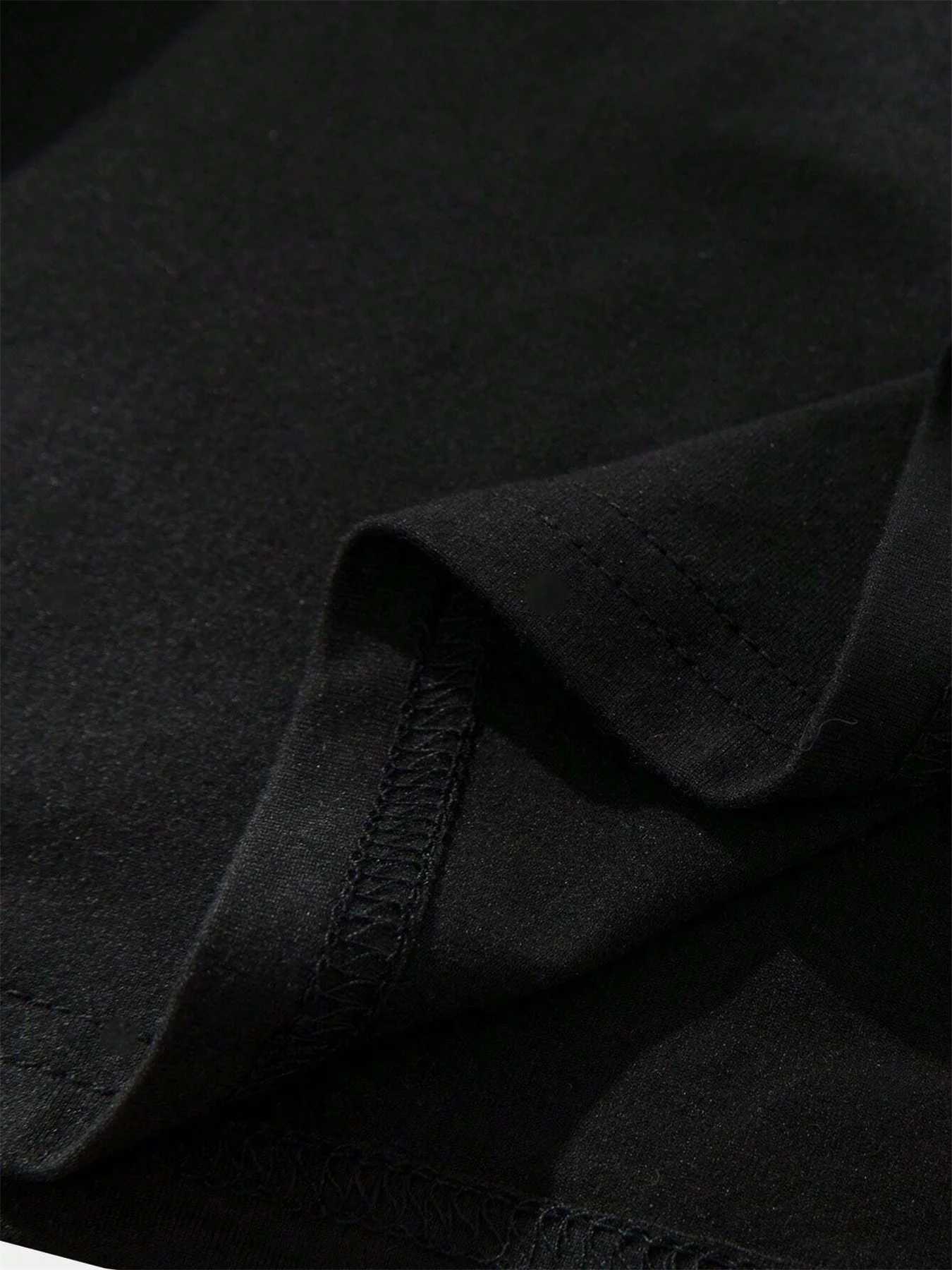 Mens 100% pure cotton summer loose size simple letter printed casual and comfortable round neck short sleeved T-shirt top Y250819