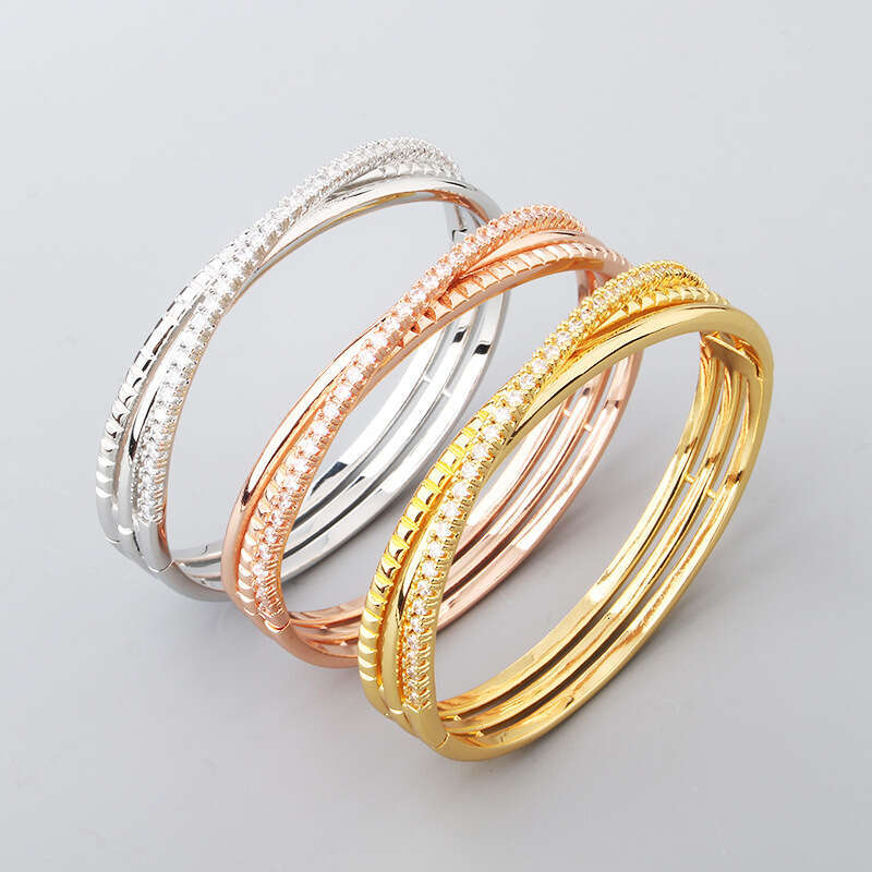 Gear Closed Spring Clasp No. 17 X Letter Bracelet Simple Unisex Jewelry