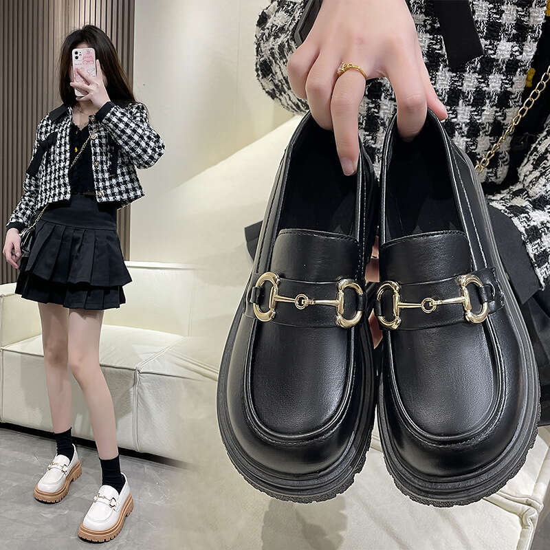 Loafers Fashion Small Leather for Women 2022 New Casual Single Versatile Soft Sole British Style Women's Shoes