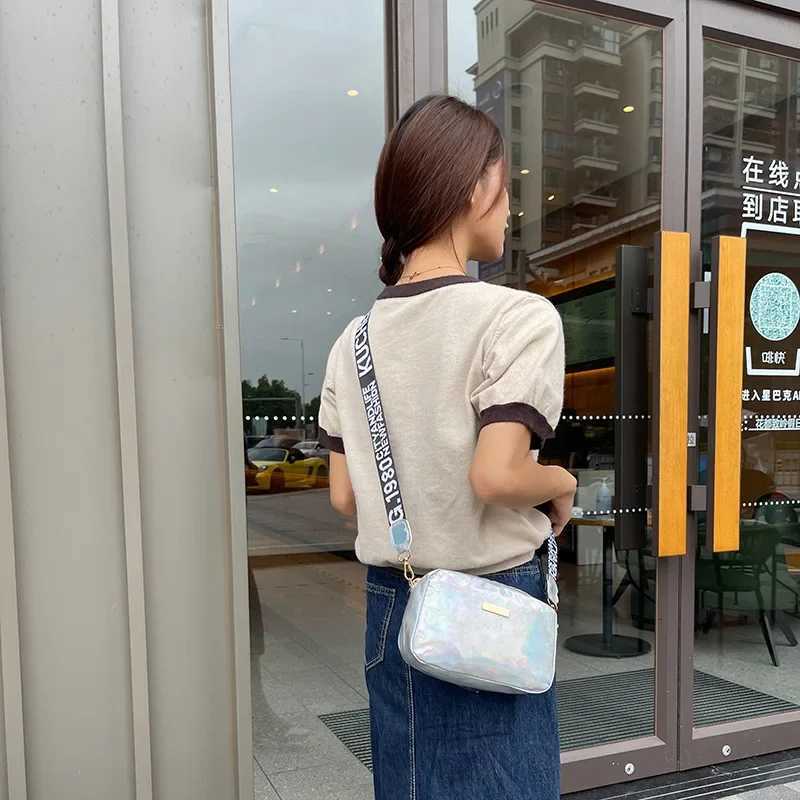 PVC Women Laser Crossbody Bag Fashion Messenger Shoulder Bag PVC Jelly Small Tote Messenger Candy Colors Bags Cosmetic Bag Y250819