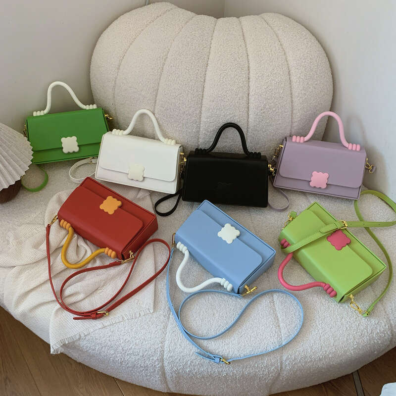 Small Color-Block Square 2025 New Designer Fashion Hard Shell Women's Bags Handheld Shoulder Crossbody Box Bag Handbags