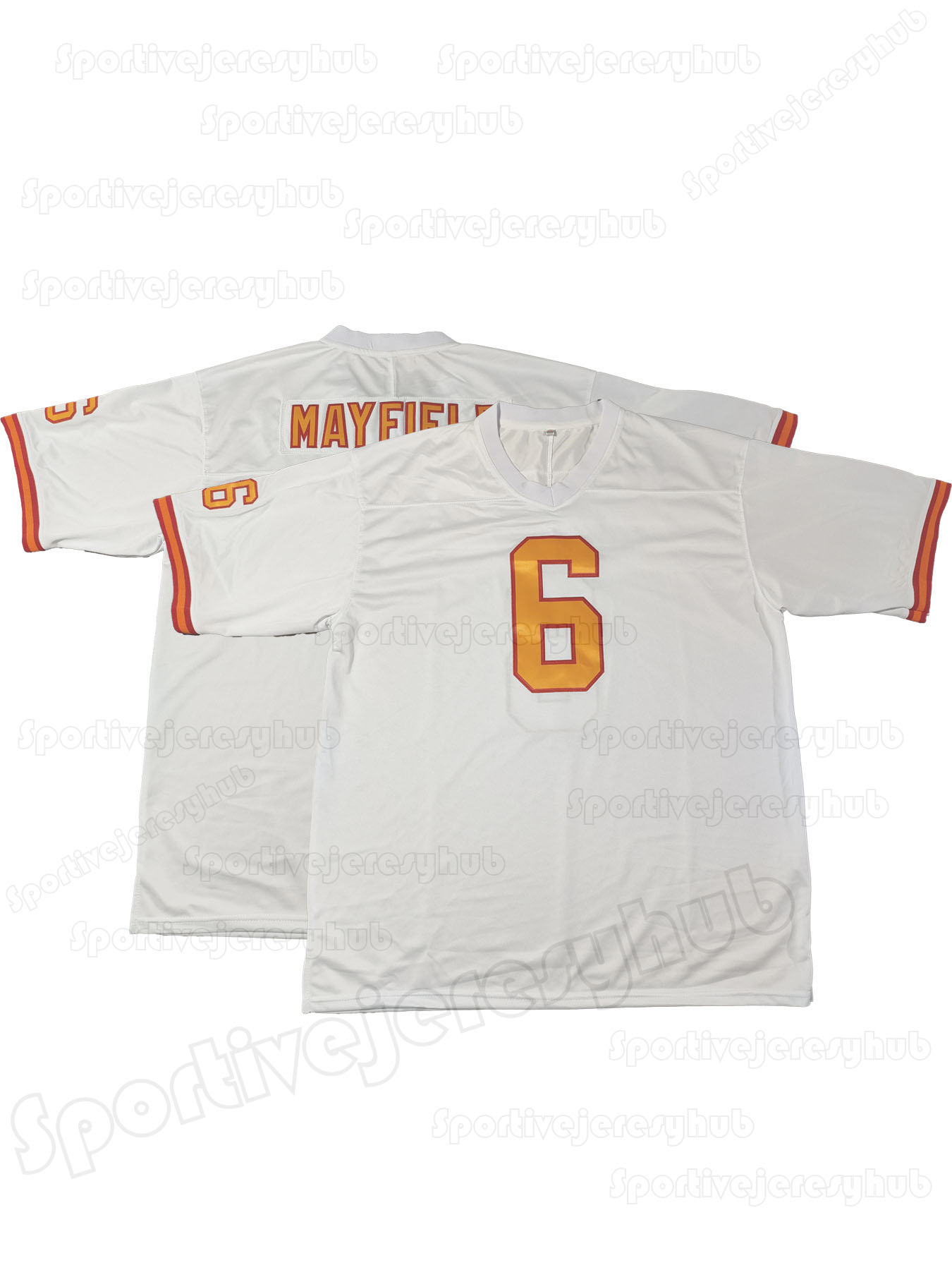 13 Mike Evans Personalized 2025-26 Orange/White Football Jersey 6 Baker Mayfield 7 Bucky Irving 12 Tom Brady Vita Vea Derrick Brooks David Custom Nom 