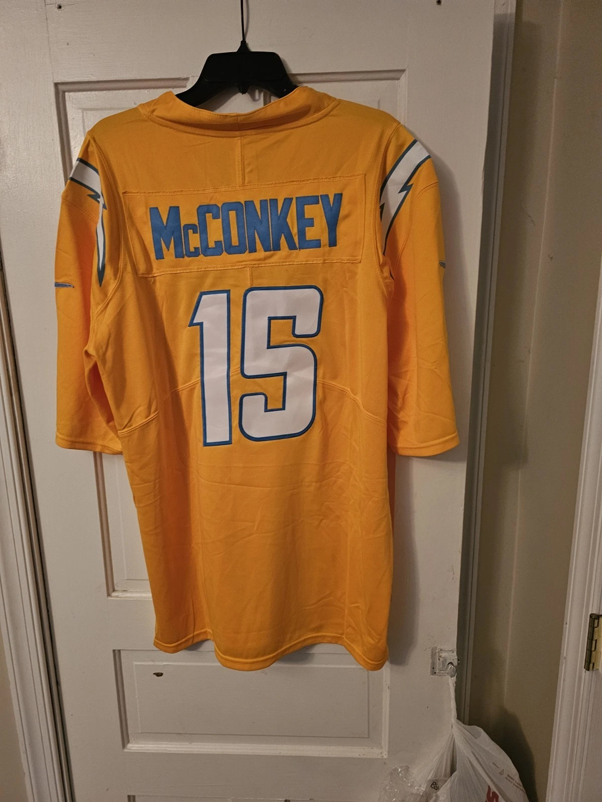 Personalized Custom 2025 Football Jersey Ladd McConkey Justin Herbert Bolt Derwin James Jr. Gus Edwards Joe Alt Quentin Johnston LaDainian Tomlinson Embroidered