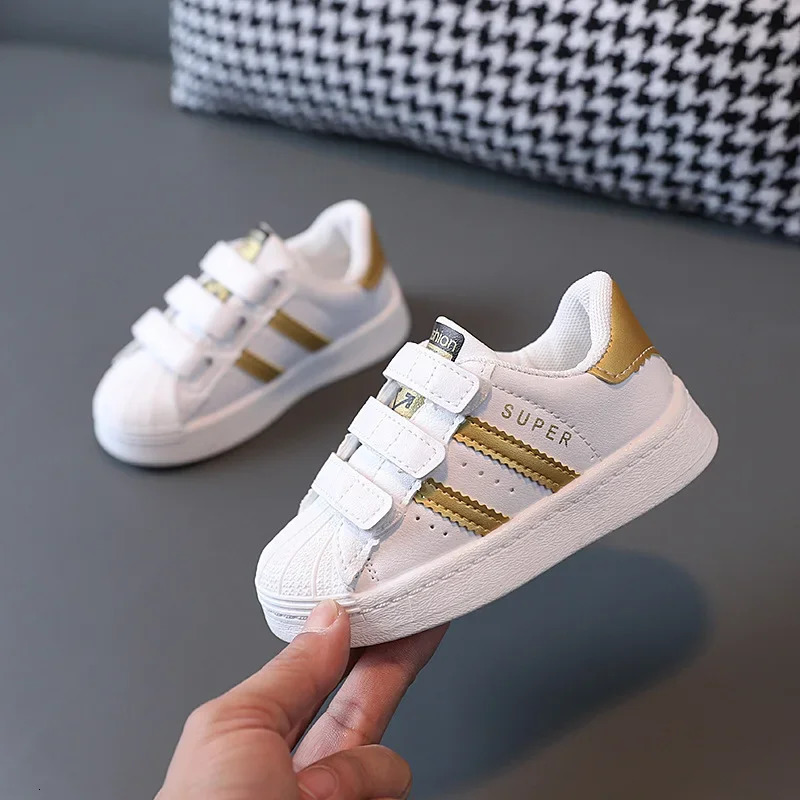 Childrens Sneakers Kids Fashion n White Nonslip Casual Shoes Boys Girls Hook Breathable Toddler Outdoor 250819
