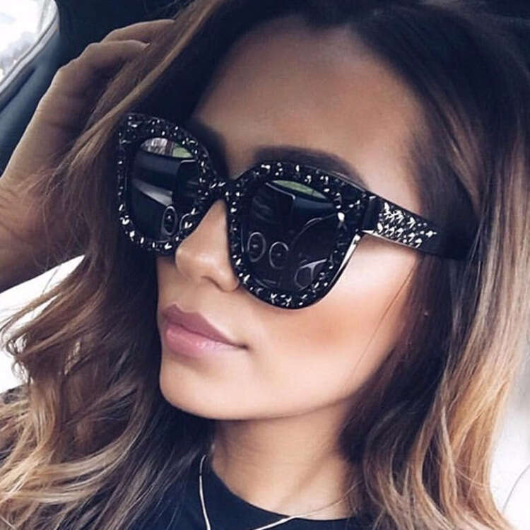 Unique Designer Starry Sky Jelly Color Sunglasses Fashion Colorful Ocean Lens Cute Playful Glasses