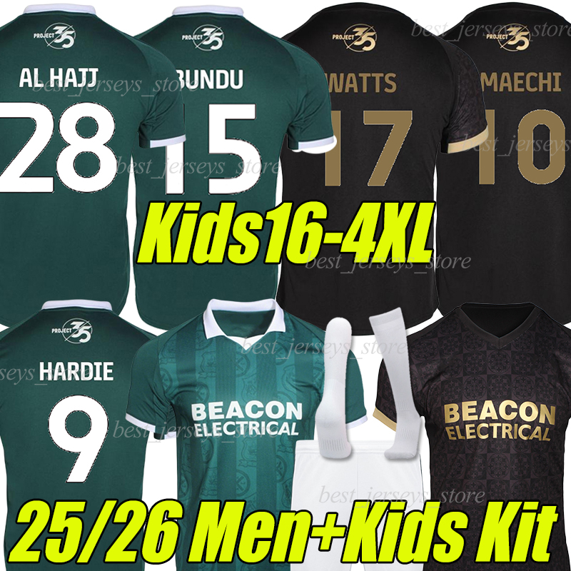 4XL 25/26 PlyMouTh ArGyLes Soccer jerseys 2025 2026 Home Away HARDIE BUNDU ISSAKA WRIGHT BOATENG HOUGHTON Men kids kit socks Football shirts