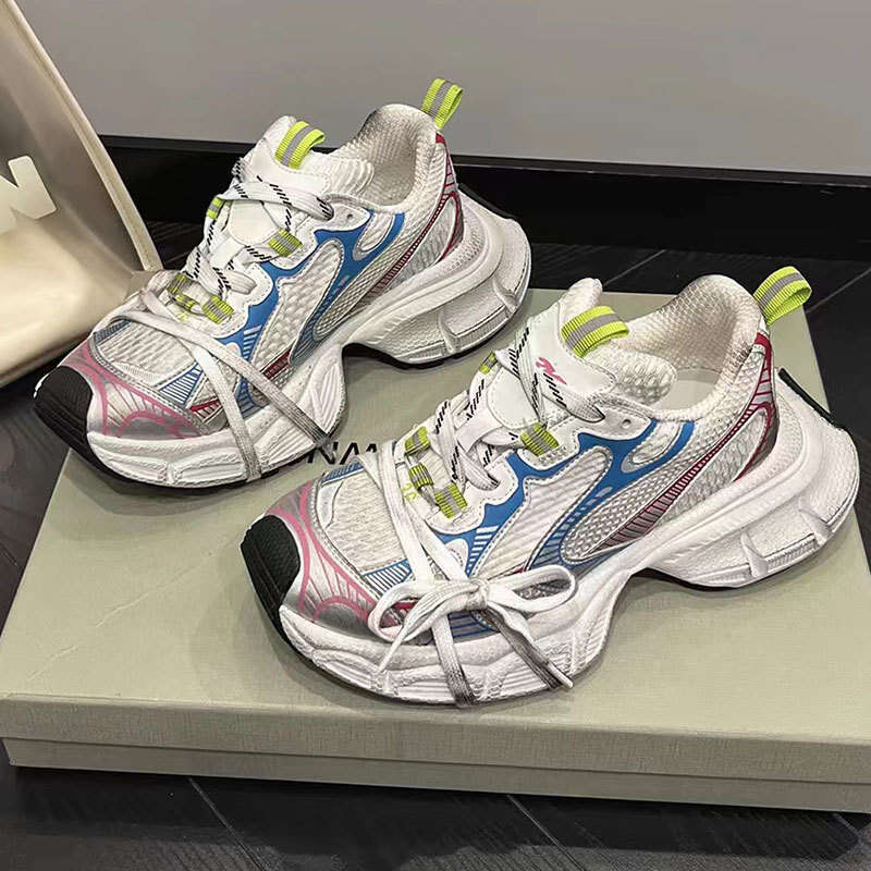 2025 Trendy New Paris Dad Shoes for Women, Vintage Color Block Thick Sole Height Increasing Casual Shoes, Versatile Couple Style