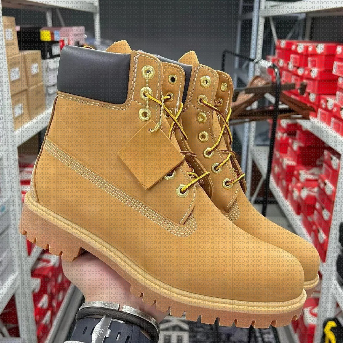 Designer Tims boots martin booties Yellow boots men Boots Waterproof Ankle boots Martin boots Cowboy Yellow Red Blue Black Pink Hiking Motorcycle Boots size 35-47