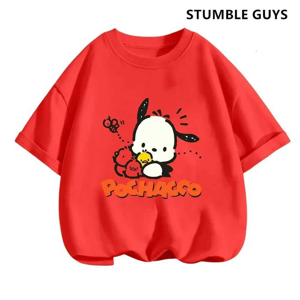 Pochacco T-shirt Set Anime Summer Tops Multiple Fashion T-shirts Round NeCK Casual Short Sleeve Print TruCKsuit Y250819