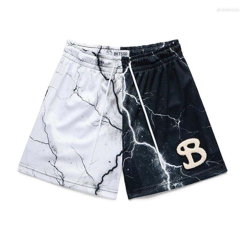 Men's Shorts 2025 BKTSQD Summer Mesh Basketball Men Sweatpants Quick Drying Loose Sports Casual Trendy Running Beach