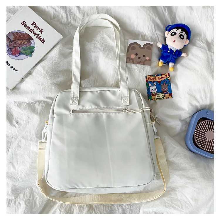 Japanese High School Teenage Shoulder Bag Large-capacity Transparent Itabag Women Nylon JK Bag Crossbody Bags Women Itabag Y250819