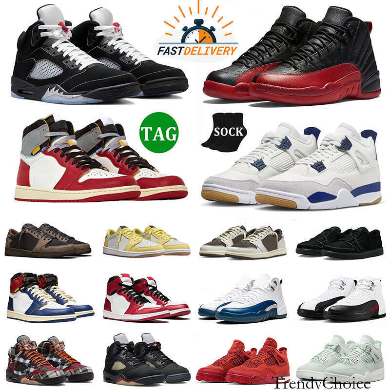 Deigner 4 5 1 Baketball Shoe 12 4 Men Women Sneaker Military Black Cat Metallic Flu Game Bred Fear Fire Sail Red Thunder White Pink Men Trainer