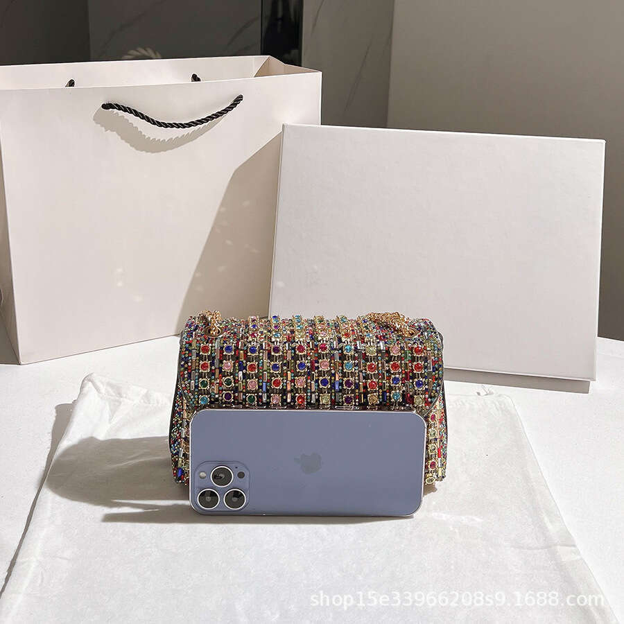 Banquet Bags Diamond-Studded Cheongsam Underarm Evening Women's Handbag Single Shoulder Designer Crossbody Handheld Bag