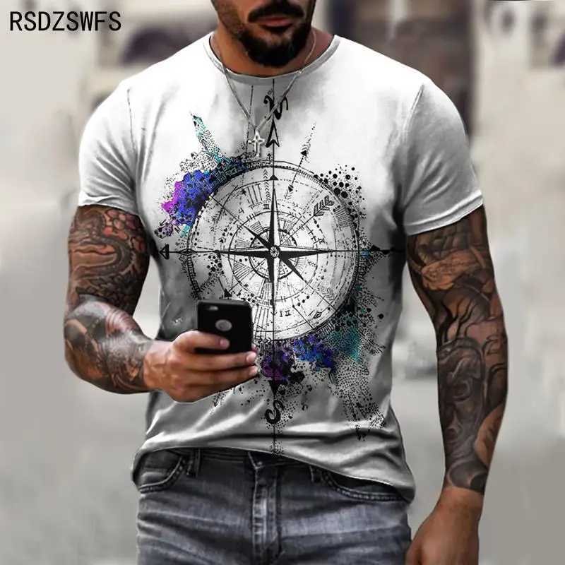 Fashion Summer 3D Printed Mens T-Shirt Hip-Hop Style Large Size T Shirt Cross Style O-Neck Short Sleeve Men Clothing XXS-5XL Y250819