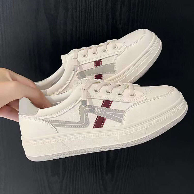 2025 New Summer Autumn Thick-Soled Dad for Women, Leather Surface, Breathable, Soft Sole, Lightweight, Versatile, Casual Sports, Forrest Gump Shoes