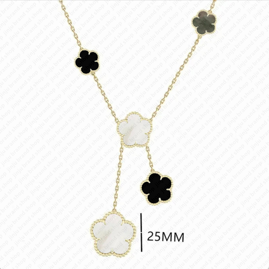 clover necklace jewelry woman designer luxury necklace Vintage mother of pearl clover necklace different sizes flower pendant necklace womens accessory designer