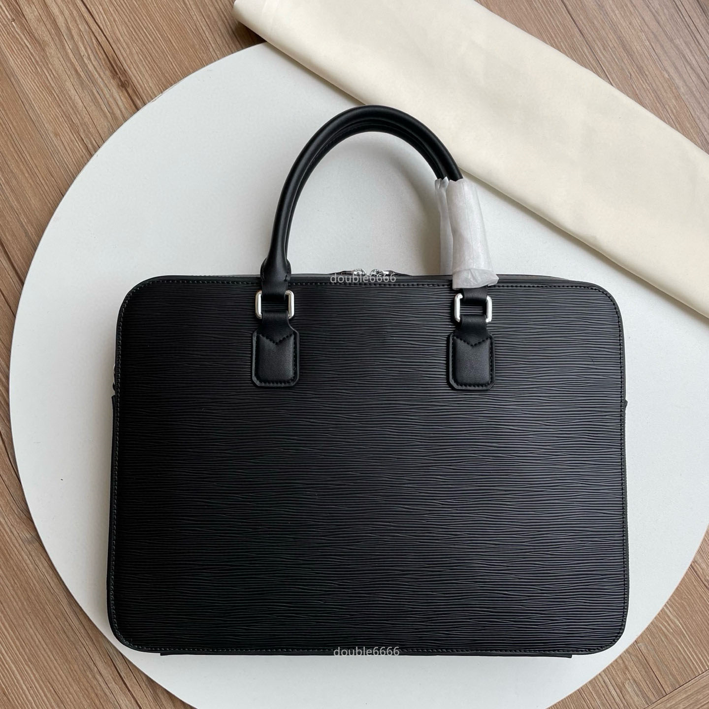 Top Quality Designer Men's Water Ripple Cowhide Briefcase Luxury Women's Computer Bag MAN Business Travel Bag Fashion Messenger Bag work bag laptop bag shoulder bag