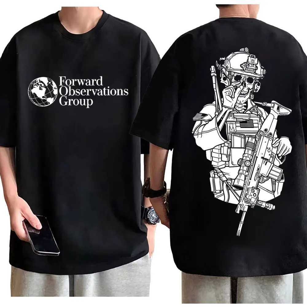 Gbrs Forward Observations Group Merch T Shirt Gothic Fashion Vintage Short Sleeve T-shirt Unisex Summer Casual Cotton T-shirts Y250819