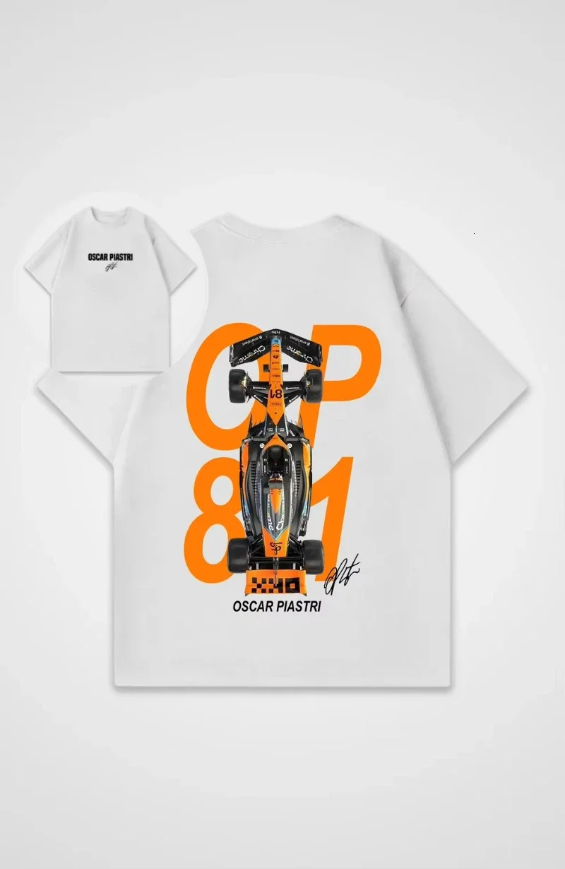 Oscar Piastri Yangzed Shirt Y2K Graphic TShirt Men Women Large Size Cotton Short Sleeve Casual Streetwear Vintage Tee 250820