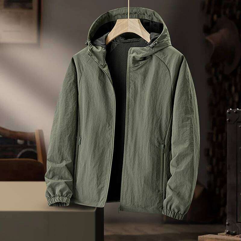 Loose Uv Jacket Spring Summer Camping Fashion Men's Sunscreen Clothing Outdoor Mens Ice Silk Fishing Thin Section Skin Coat