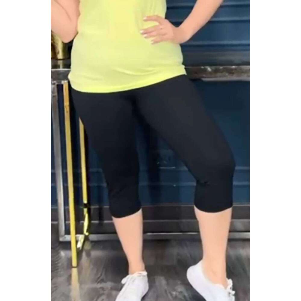 S-XXXL Ultra Soft For Women Sweatpants No Perspective Running Yoga Exercise Capri Tight Pants