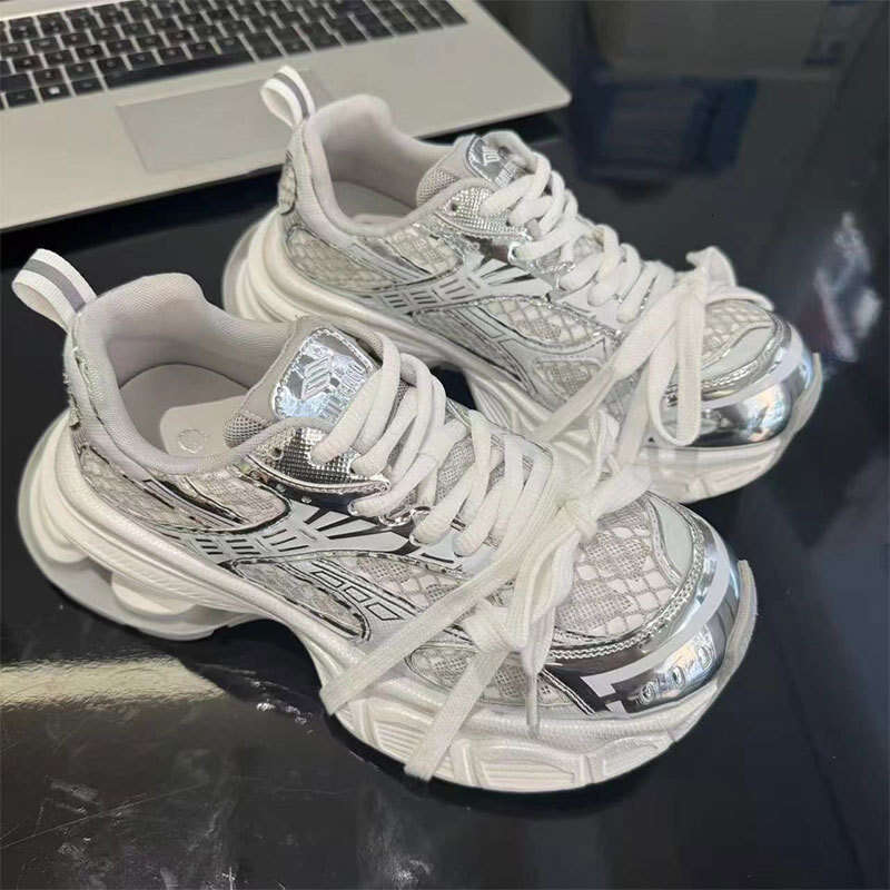 2025 Summer New Trendy Brand Thick-Soled Breathable Ins Dad Shoes for Women Internet Celebrity Super Popular Street Sneakers Trend