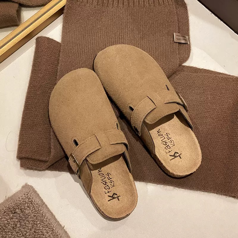 Designer Slippers Clogs Classic Beach Sandals Sude Leather Outdoor Fashion Casual Scuffs Flat High Quality Fashion Summer Flip Flops