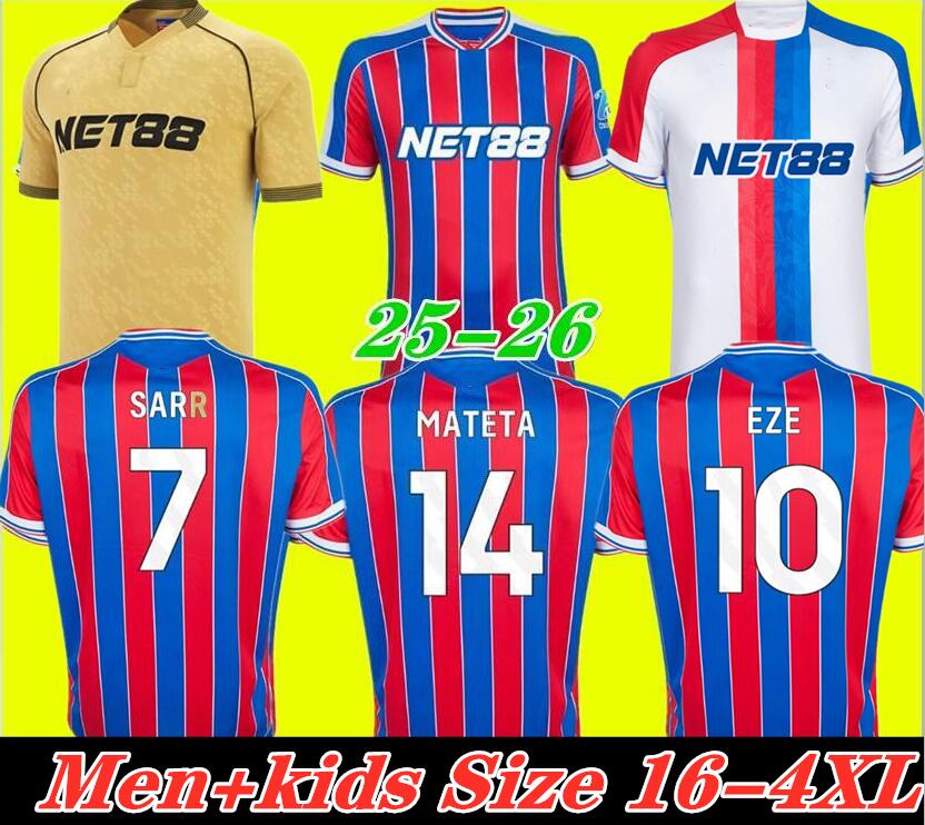 3XL 4XL 25 26 CRYSTALS OLISE soccer jerseys 2025 2026 PALACES Football shirt ZAHA EZE J.AYEW home third Away BENTEKE SCHLUPP MATETA EDOUARD GALLAGHER men kids kite