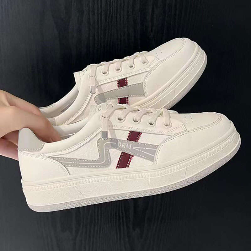 2025 New Summer Autumn Thick-Soled Dad for Women, Leather Surface, Breathable, Soft Sole, Lightweight, Versatile, Casual Sports, Forrest Gump Shoes