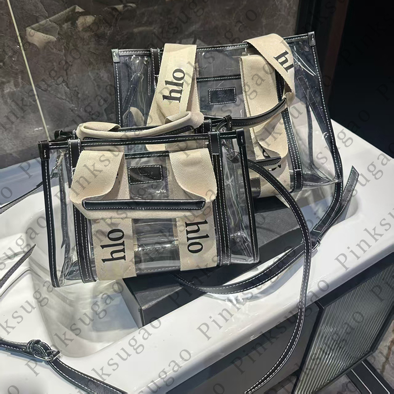 Pink Sugao women tote bag shoulder crossbody bags handbags purse fashion luxury large capacity high quality girl clear transparent shopping bag 2size Wxz250819110