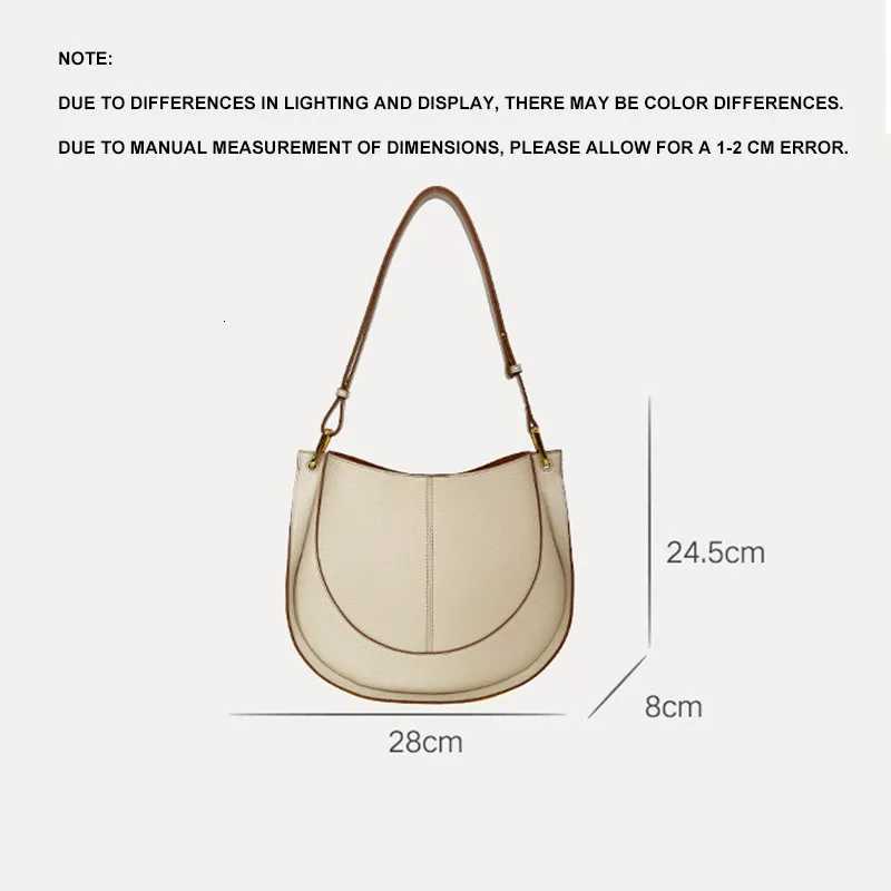 Large capacity single shoulder crossbody bucket bag soft leather niche light leather womens bag new trendy saddle bags Y250819