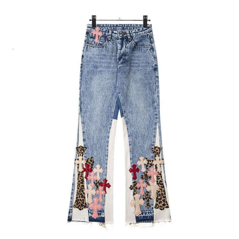 2025 New Hip-Hop Gothic Style Jeans for Women Street Slim Fit Y2K High Waist Flared Pants