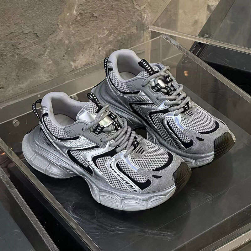 Women's Dad Sneakers 2025 Summer New Street Style Sports Casual Versatile Thick-Soled Mesh Running Shoes Trendy