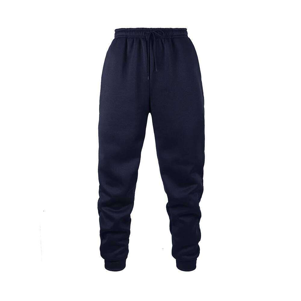 Mens Jogging Autumn Winter Sweatpants Men Sports Gym Trousers Fashion Solid Color Casual Workout Long Pants
