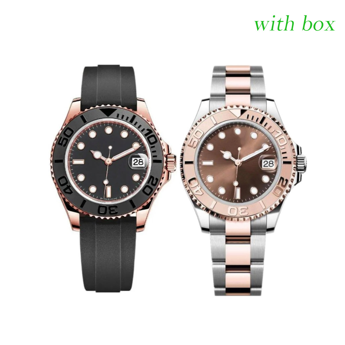 Mens Watch 40mm dial Automatic movement Watches Sapphire Luminous glass 904L stainless steel strap/Rubber strap luxury designer Wristwatches with box and paper