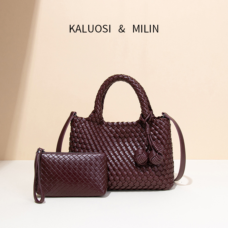 Free Shipping Designer Premium Texture Hand Woven Bag New Fashionable Women's Casual Handbag Luxurious Rainbow Single Shoulder Armpit Bag