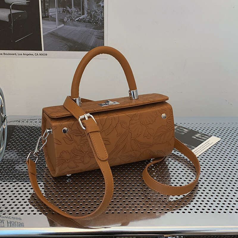 Women's Bags 2025 New Fashion Trend Designer Embossed Handbag Single Shoulder Bags Crossbody Hard Shell Box Bag