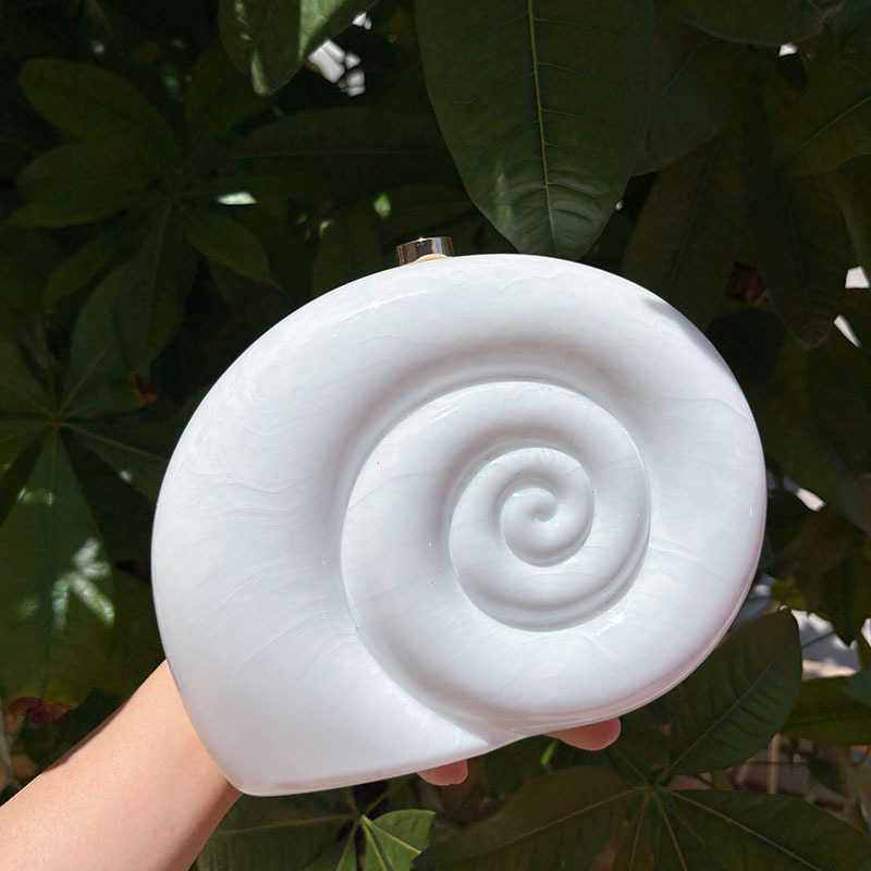 Creative Marble Pattern Spiral Acrylic Bag Niche Design Box Bag Handheld Crossbody Bag