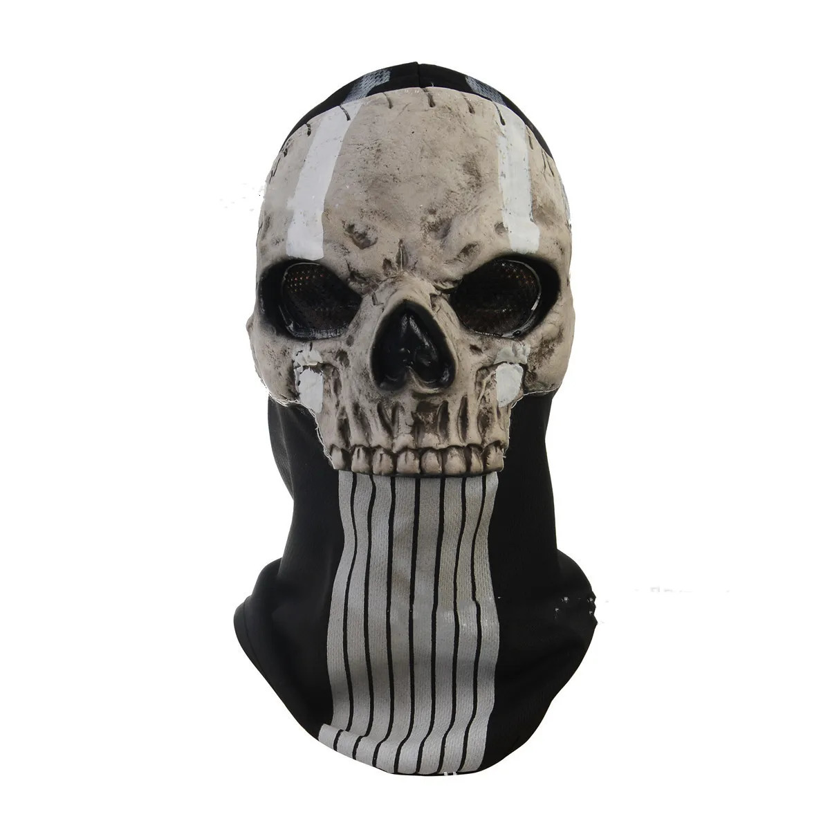 Unisex Halloween Horror Ghost Skull Mask Call of Duty MW2 Latex Headgear Helmet Cosplay Perform Party Masquerade Prop Cosplay 250909