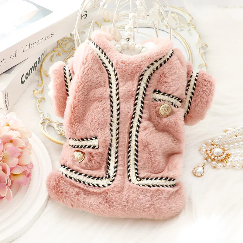 Luxury Dog Clothes Autumn Winter Thick Cat Princess Cotton Sweater Coat Cat Pomeranian Schnauzer Puppy Costume Yorkshire Pugs 250820