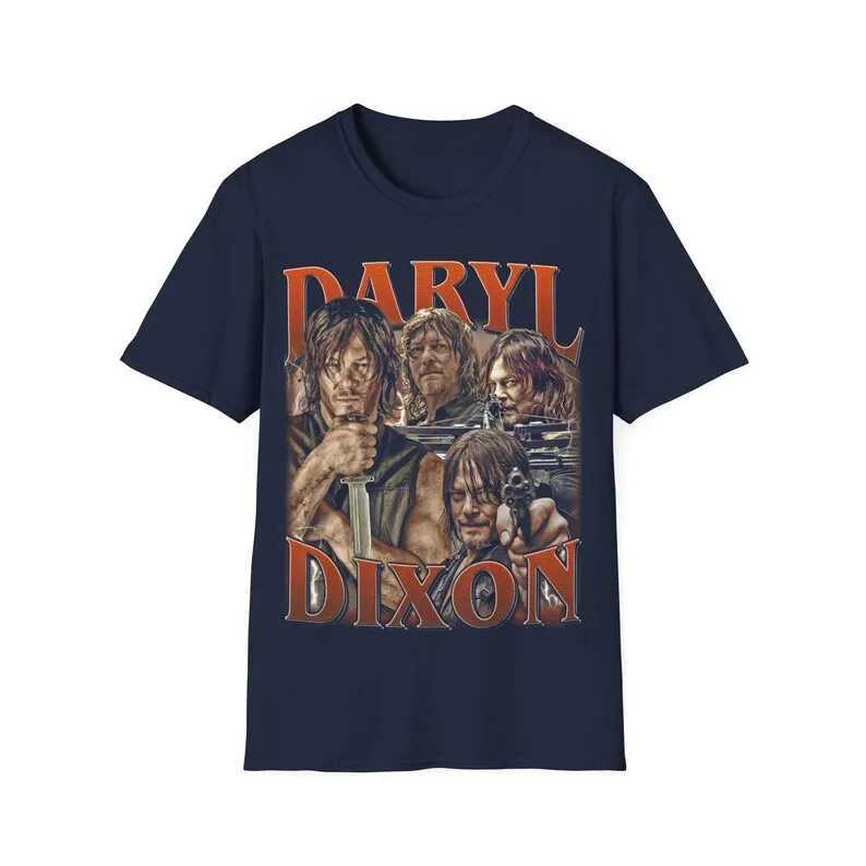 Limited Daryl Dixon The Walking Dead Vintage T-Shirt Gift For Women and Man Unisex T-Shirt Y250819