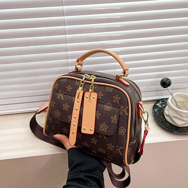 2025 New Designer Crossbody Tote Bags for Women Street Style Handbag Korean Fashion Color-Block Shoulder Bags