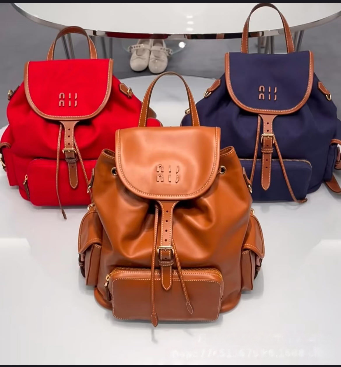 Designer Bag Womens Backpack Drawstring Genuine Leather Backpack Fashionable Casual School Sersatile