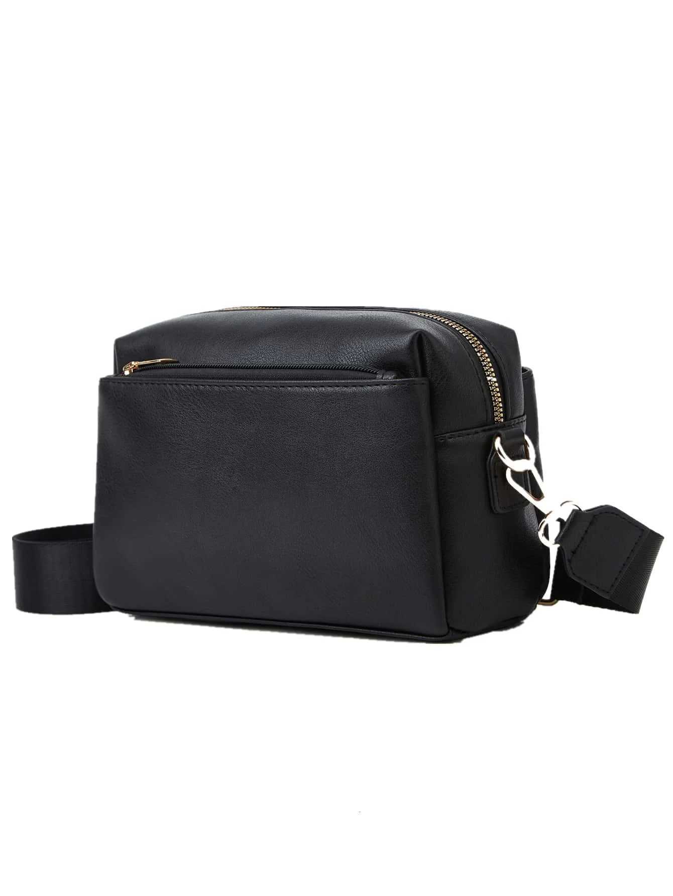 Womens Bag Single Shoulder Crossbody Small Bag New Multi Zipper Anti Splashing PU Womens Bag Womens Small Square Bag Y250819